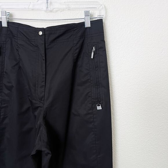 [NILS Sportswear] Black Water Resistant Nylon Winter Snowboard Ski Pants Sz 12 - Picture 5 of 11